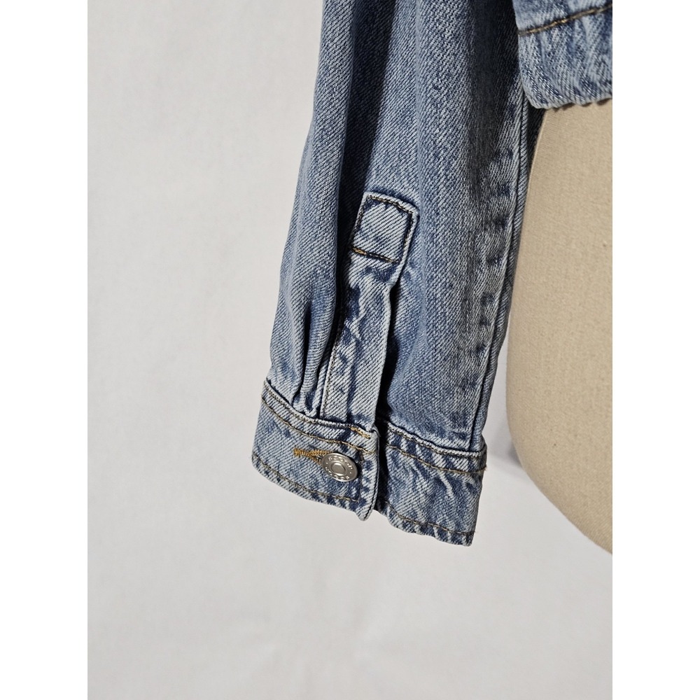 Scoop Women's Denim Bomber Jacket w/Drawstring Waist XS (0-2) - Picture 5 of 10